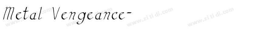 Metal Vengeance字体转换